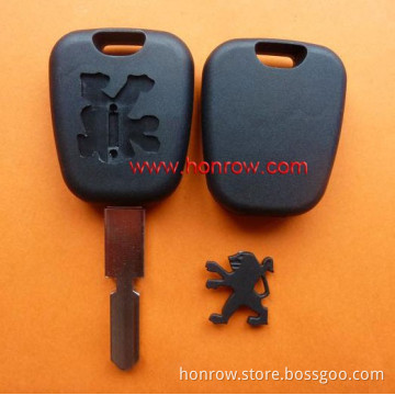 Peugeot 406 transponder key with plastic logo with 7936 ( ID46) Chip,plastic key.car leys